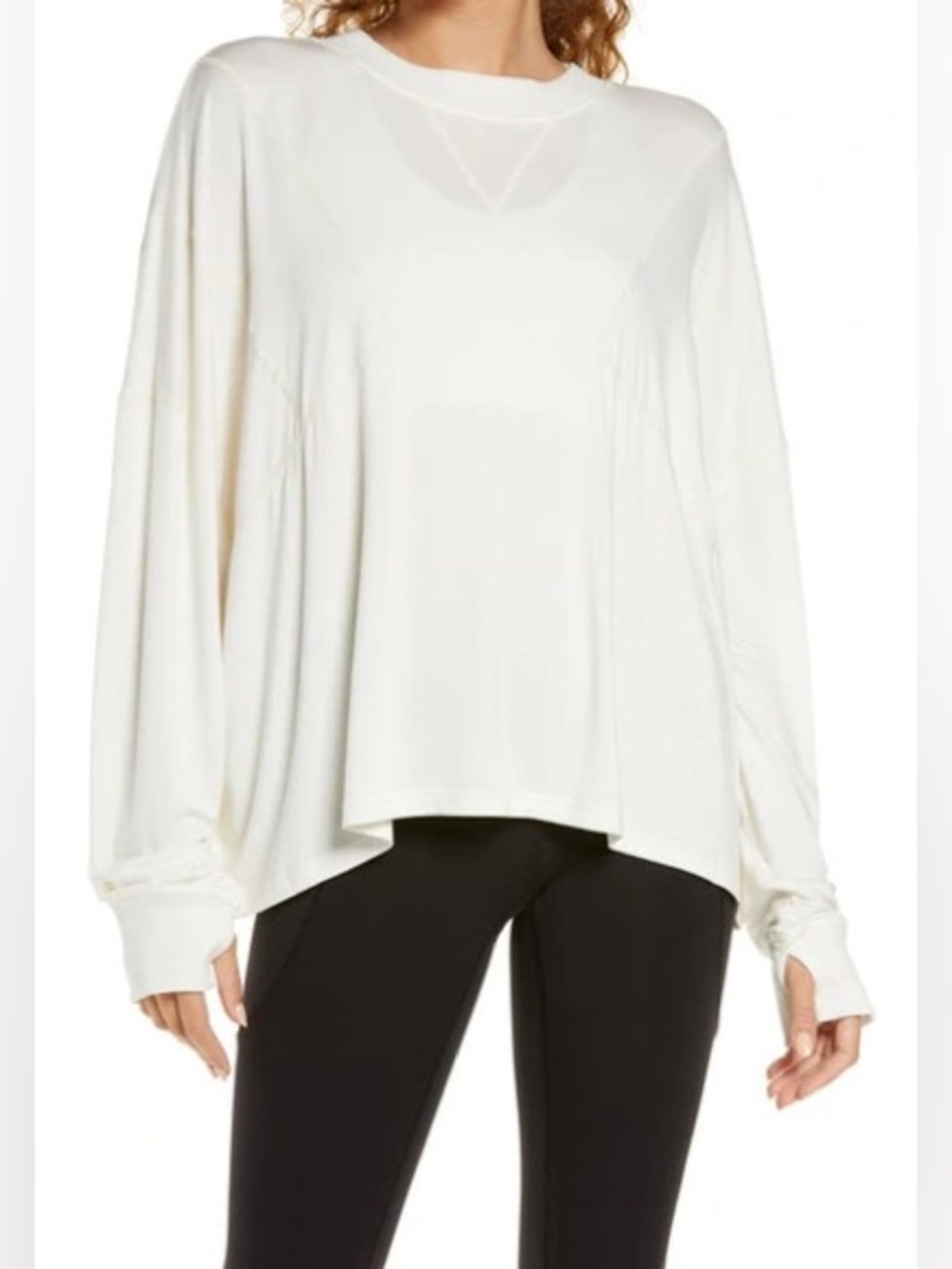 FP Movement by Free People "Runner Up" Long-Sleeve Shirt Size Small